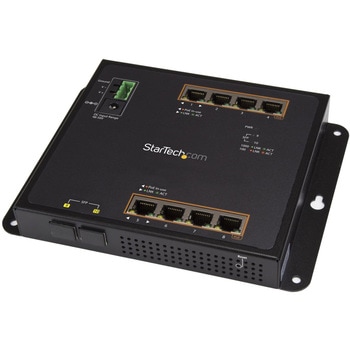 8ポートPoE+給電機能付きギガビットイーサネット対応マネージスイッチ 2ポートSFP搭載 ウォールマウント対応 StarTech.com