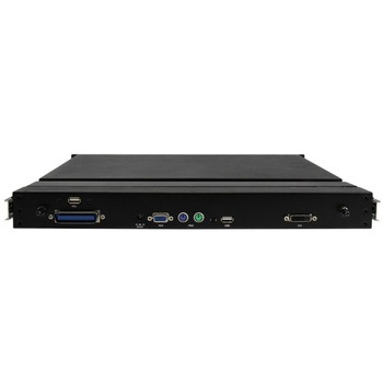 サーバーラック用LCD一体型KVMコンソールドロワー 1U 17インチ HD/1080p対応 前部にUSBハブ装備