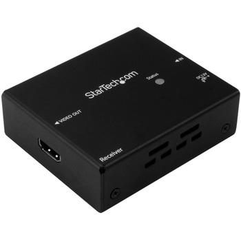 マルチビデオ入力対応HDBaseTエクステンダー延長器セット スイッチ機能内蔵 Cat5e/Cat6ケーブル使用DisplayPort/ VGA/ HDMI切替器 4K対応 StarTech.com