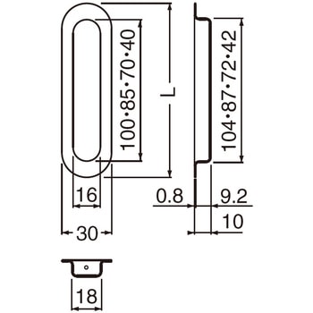 アクティ長戸引手 MB-1 シロクマ