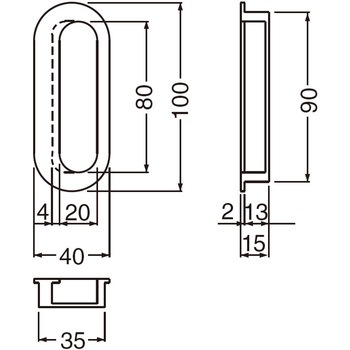 ウッド小判手掛 MW-9 シロクマ