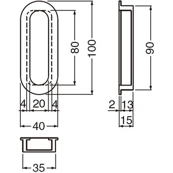 ウッド小判両手掛 MW-13 シロクマ