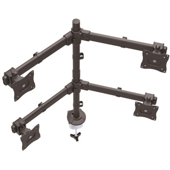マルチ液晶モニターアーム 4面(2x2)対応 多関節 クランプ式/グロメット式固定 StarTech.com