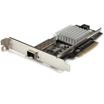 PCIe接続SFP+対応10ギガビットイーサネットLANカード Intelチップ 一番の贈り物 上品 シングル マルチモード対応 Ethernet 光ファイバーネットワークアダプタ NIC 10Gigabit