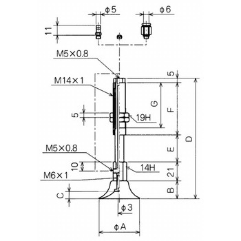 深形バッファ式金具付パッド NAPHTS・NAPHYS コンバム(旧:妙徳)