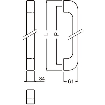 ウッド甲丸取手 No.55 シロクマ