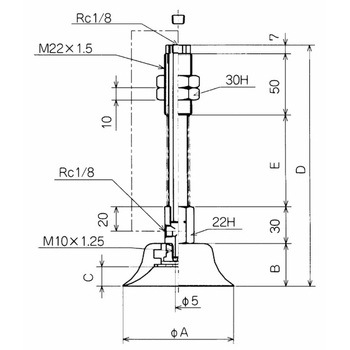 深形バッファ式金具付パッド NAPHTS・NAPHYS コンバム(旧:妙徳)