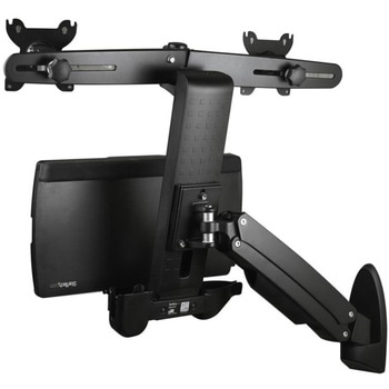 壁面設置式昇降デスク 2面液晶モニターディスプレイアーム StarTech.com