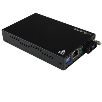 ギガビットイーサネット対応光メディアコンバータ マルチモード対応 RJ-45 メス - 光ファイバ 2芯SC メス 最大550m延長 StarTech.com