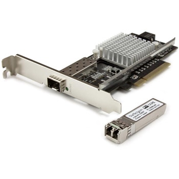1ポート10Gb SFP+増設PCI Express対応LANカード 10GBase-SR規格対応NIC Intelチップ搭載 マルチモード StarTech.com