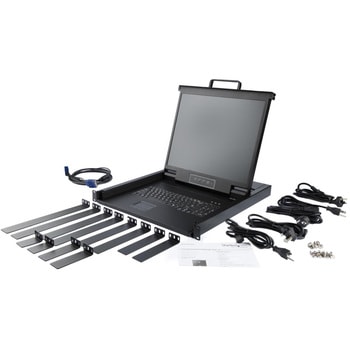 KVMコンソール/ラックマウント型/1ポート/19インチLCDモニター/1U/VGA/1280x1024/USB対応/MTBF 50，000時間/ケーブル付属/KVMコンソールドロワー StarTech.com