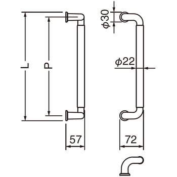L型ハーモニー取手 No.121S シロクマ