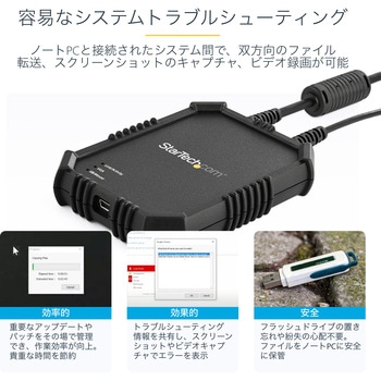 ノートパソコン - サーバ接続KVMコンソール(保護筐体入り) StarTech.com
