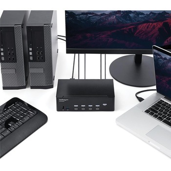 4ポートHDMI デュアルモニター KVM スイッチ 4K対応 StarTech.com