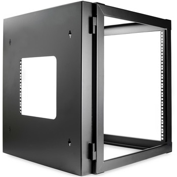 サーバーラック/オープンフレーム/ウォールマウント/19インチ/12U/4ポスト/奥行き50.2cm/耐荷重63kg/ヒンジ機構/壁掛けタイプ/IT・AV機器・パッチパネル・コンピューター用ラック StarTech.com