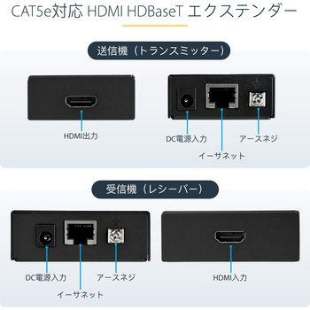 ST121HDBTE Cat5ケーブル対応HDMIエクステンダー延長器 HDBaseT