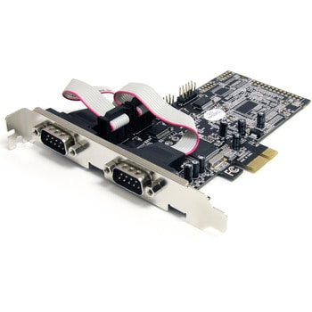 シリアル 4ポート増設 PCI Expressインターフェースカード 4x RS232Cポート拡張用 PCIe x1接続ボード 16550 UART内蔵