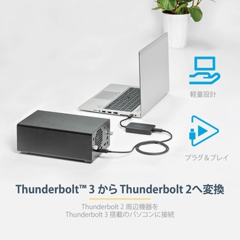 TBT3TBTADAP Thunderbolt 3 - Thunderbolt 変換アダプター/Thunderbolt