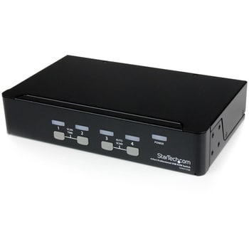 SV431USB プロ仕様 4ポートVGAディスプレイ対応USB接続KVMスイッチ / PCパソコンCPU切替器 4ポートUSBハブ内蔵 1個 【通販モノタロウ】