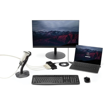ウォールマウント型産業用 USB - 4ポートRS232Cシリアル変換ハブ DINレールクリップ付き COMポート番号保持機能 StarTech.com