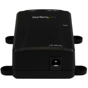 ギガビット対応PoE ミッドスパン インジェクタ IEEE 802.3at/af準拠 PoE給電アダプタ StarTech.com