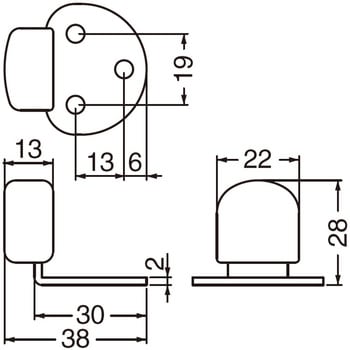 ステンR形戸当り RS-12 シロクマ