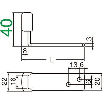 ステンチェンジ戸当りB形40 RS-20 シロクマ