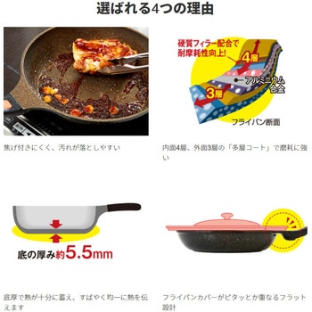 IHゴールドマーブルフライパン26cm アイメディア
