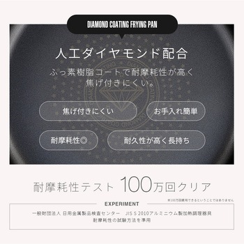 IHダイヤモンドコートフライパン アイメディア