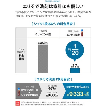 エリそで洗剤 浸透力1.4倍 アイメディア