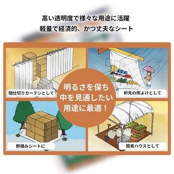 透明糸入りシート 0.15mm厚 モリリン