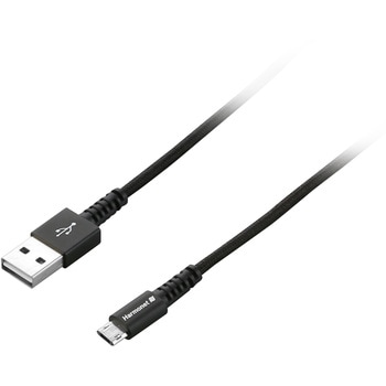極強 microUSBケーブル シリコンバンド付き 協和ハーモネット