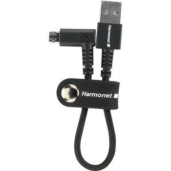 極強 microUSBケーブル シリコンバンド付き 協和ハーモネット