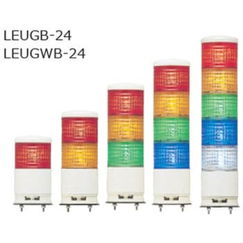 NIKKEI LED積層灯 赤黄緑青 4段 直付け 0.39kg VT04Z-024K4