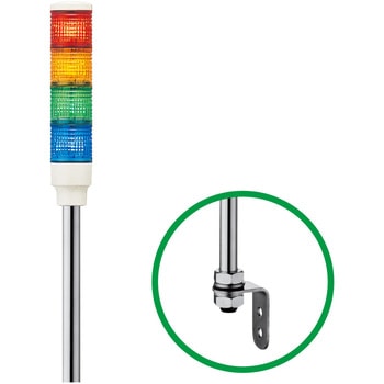 LOUT-24-4-RYGB �ϑw��LED�\���� ��40 LOUL�V���[�Y �Ǖt �A���[&�n�[���j�[(�V���i�C�_�[�G���N�g���b�N) �|�[����t/�W��L���� �_�� ��/��/��/�z�� ��i�d��AC/DC24V �O�a40mm 46268916