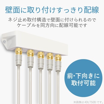 分配器 スプリッタ 【2K/4K/8K対応】全端子通電型 スリム形 DXアンテナ