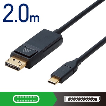 Type-C変換ケーブル タイプC-DisplayPort 4K対応 ブラック エレコム