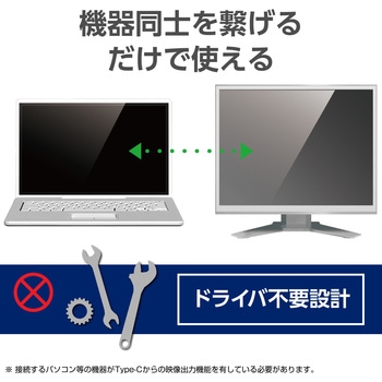 Type-C変換ケーブル タイプC-DisplayPort 4K対応 ブラック エレコム