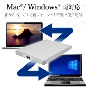 HDD (ハードディスク) 外付け ポータブル タイプC USB3.1 LaCie Mobile