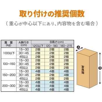 耐震ダンパー 家具 転倒防止 ( T字 ) 2個入り 耐震ストッパー 粘着シート 耐荷重150kg 固定器具 地震対策 防災用品 取り付け簡単 【 日本製 】 ホワイト エレコム
