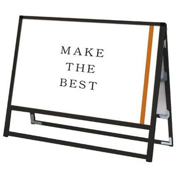 ブラックバリウススタンド看板 A1横両面 ウエイトアーム・水タンクセット 常磐精工