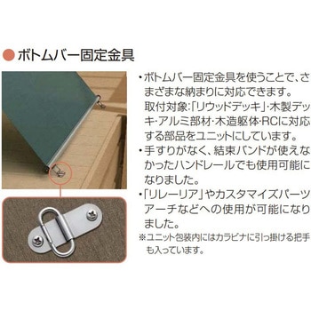 アウターシェード ボトムバー用固定金具 YKK AP