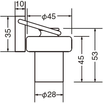 トップ戸当り RB-22 シロクマ