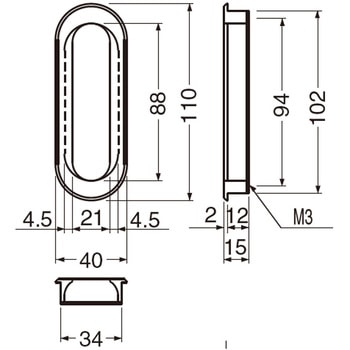 ダイカストソリッド小判両手掛 MZ-4 シロクマ