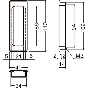 ソリッド長角両手掛 MZ-5 シロクマ