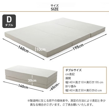 三つ折りウレタンマットレス セルタン