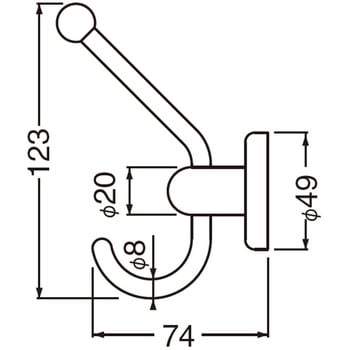 プラネット帽子掛 CB-39 シロクマ