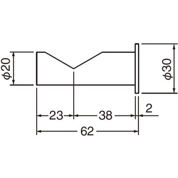 ラバトリーフックA形 CB-43 - シロクマ