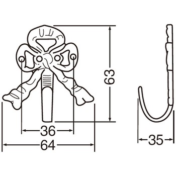 リボンフック CB-7 シロクマ