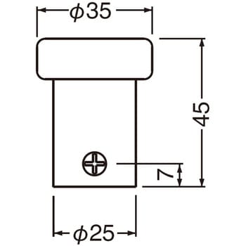 ラジアル戸当り床付 RB-38 シロクマ